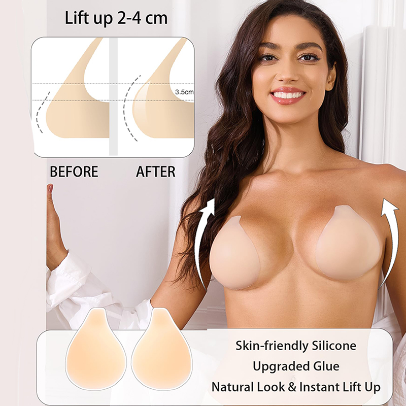 Strapless Bra Backless - 1/2 paia di reggiseni appiccicosi da