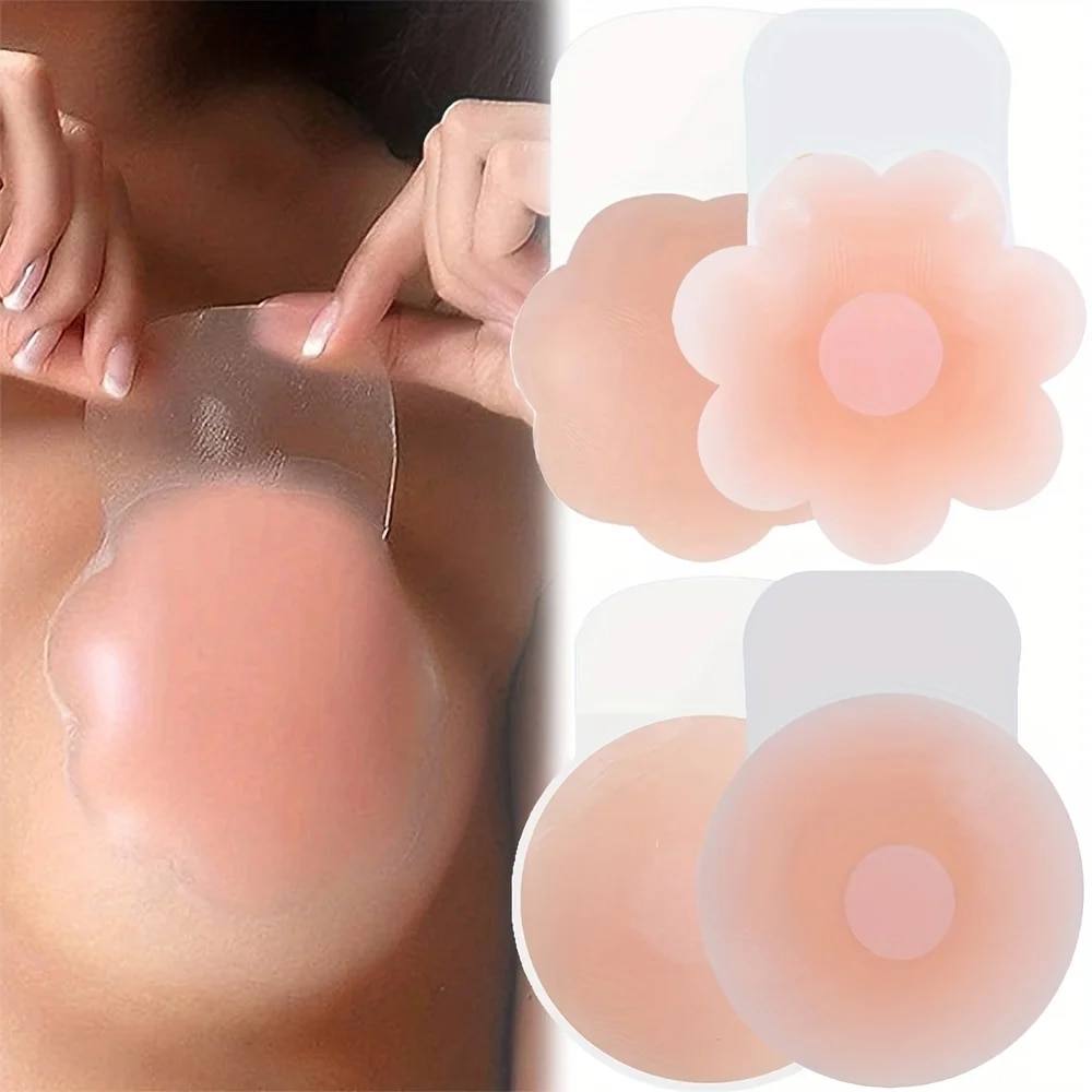 Silicone Bra Adhesive - 1 Paia Copricapezzoli In Silicone Sollevare