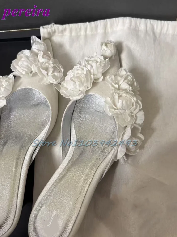Slip Dress Satin - Sandali da sposa multi fiore in