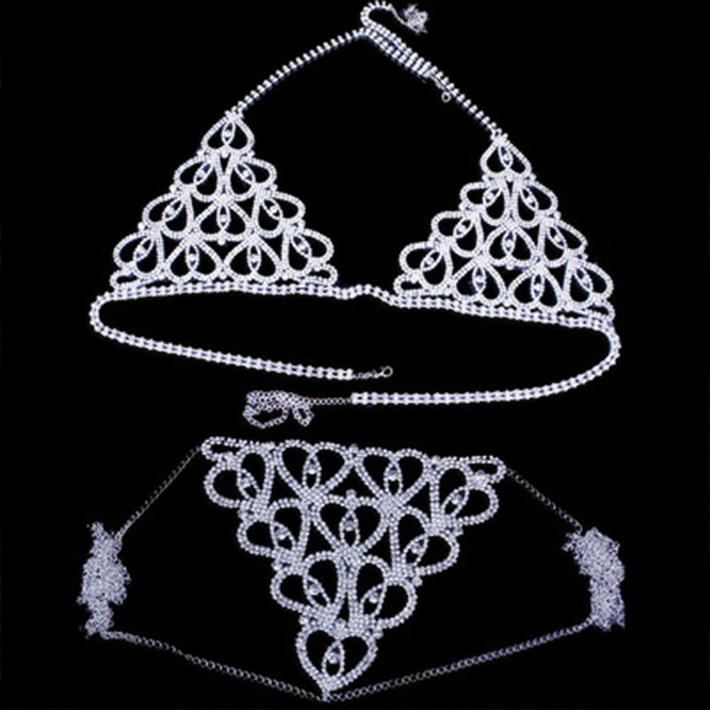 Moda strass cuore reggiseno pe - Thong Bikini Women recensione e prezzo